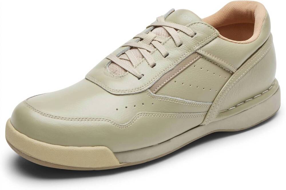 NEW ROCKPORT men's milprowlkr sneaker in sport wht/wheat